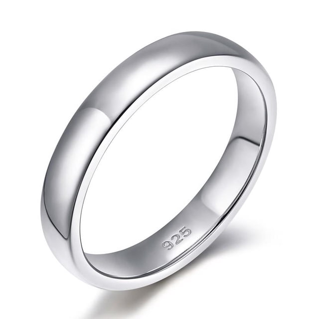Qarigey Anillos simples para parejas, adorno de joyería, regalos de compromiso de boda, elegante Color sólido, dedos plateados, decoración, anillo Ropa, zapatos y accesorios Miscelánea 2 mm Qarigey AP014491-02