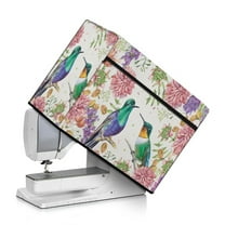 SEANATIVE Flower Hummingbird Sewing Machine Cover Aesthetic Sewing Machine Covers Compatible with Most Standard Sewing Machine with Pockets and Handle