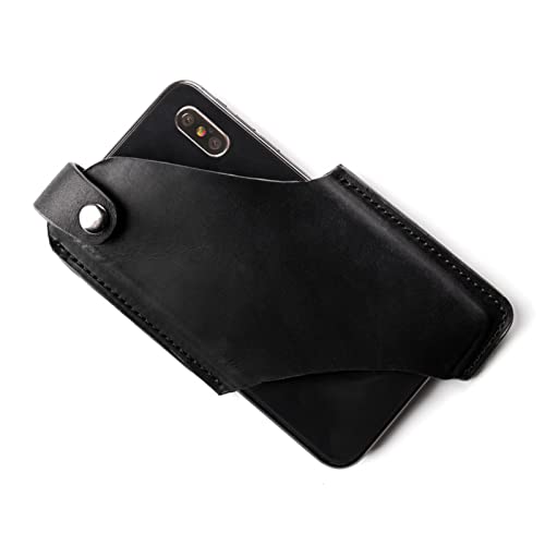 Gentlestache Leather Phone Holster, Phone Holder for Belt Loop, Cell