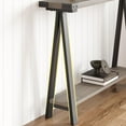 thumbnail image 3 of BeesClover Table d'Entrée Style Ferme, Table Étroite pour Sofa avec Tablette de Rangement Ouverte, Table Console Mince à Cadre en Métal avec Conception de Pieds en V, Table derrière Canapé pour Salon, Couloir, Entrée, 3 of 7