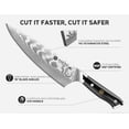 thumbnail image 2 of Cuchillo de chef ASETY Damascus VG10 de acero, 20 cm, afilado, 2 of 6