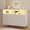 White, variant on Rugerasy 6 Dresser for Bedroom with Power Outlet & LED Light,Wooden Dressers with Wide Drawers & 2-Tier Open Shelves,Modern Chest of Double Wide Drawers for Living Room,Entryway,TV Stand,Pink