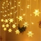 thumbnail image 1 of Cortinas brillantes, copos de nieve de 4 metros, 19 copos de nieve colgantes, modernas y cálidas luces navideñas blancas., 1 of 5