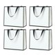 thumbnail image 1 of 4 bolsas de papel para regalo de joyería con cuerda portátil para festivales y fiestas (versión horizontal blanca), 1 of 6