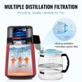 thumbnail image 4 of KFFKFF Water Distillation Unit, 4L Capacity for Home Use, 750W Power for Pure Water Filtration, Stainless Steel Inside, Countertop Design for Fresh Water Production, Red, 4 of 9