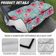 thumbnail image 6 of Whosucclay Hibiscus Waves Green Golf Cart Seat Protector, Anti‑Slip Comfort Cover for Most 2 Seats Wear-Resistant Golf Cart Seat Towel Blanket, 52.36"x 32.28", 6 of 7