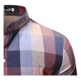 thumbnail image 2 of Camisa A Cuadros Manga Larga Con Botones Para Hombre, 2 of 8