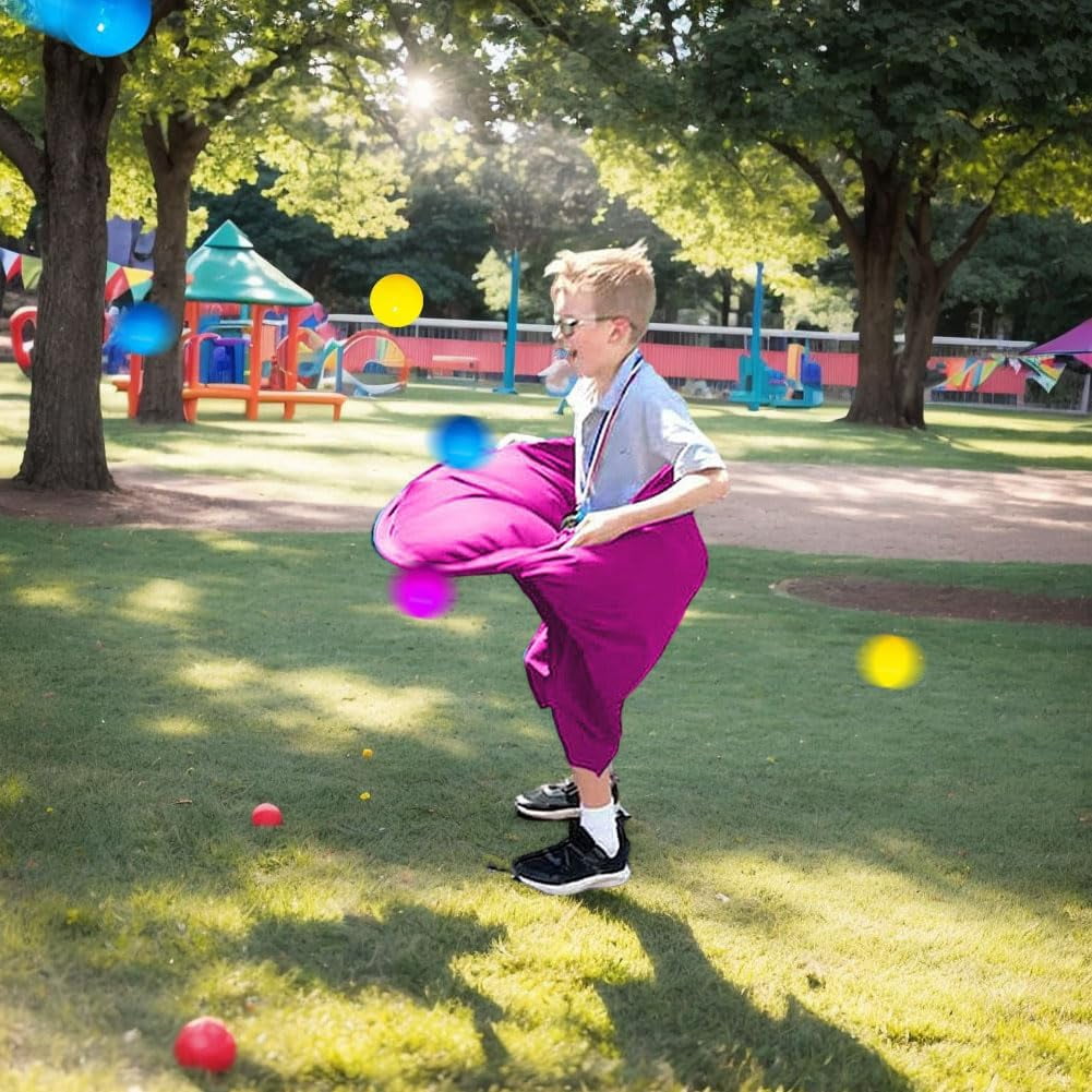 Granny Pants Yard Game: Granny Pants Outdoor Game for Adults Kids, 2Pcs Super Gaint Pants Challenge Games with 8 Bouncy Balls & 2 Pumps, The Ultimate Backyard Party Family Reunion Field Day Games