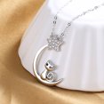 thumbnail image 2 of EeaseMX Precioso collar gargantilla de clavícula de plata, joyería para el cuello, colgante de cuello de animal, 2 of 7
