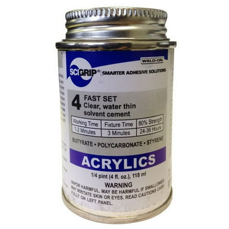 Weld-On 4 Acrylic Adhesive - 4 Oz