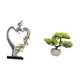 thumbnail image 5 of Estatua de pareja,Figura de pareja besándose,regalo de boda moderno,Estatua de pareja besándose en el aniversario de San Valentín,Árbol bonsái artificial,Árbol bonsái artificial para, 5 of 8