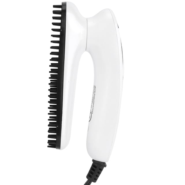 Cepillo eléctrico para barba, peine alisador de barba ligero portátil plegable, peine antiescaldado para hombres, peines para barba con flequillo,Cepillo eléctrico para barba, peine para barba calenta Higoodz Salud y Belleza
