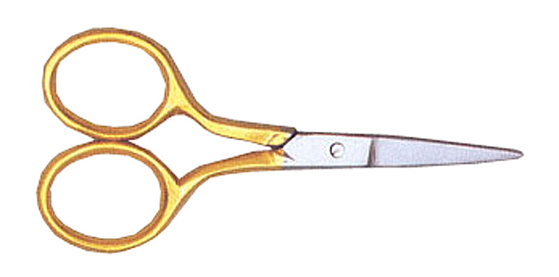yellow handled scissors Super Sharp Scissors 4 Embroidery Scissors