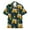 B Orange, variant on Men'sShirts Head Turning Dinosaur Print Button Up Lapel Short Sleeve Shirt Casual Relaxed Fit Lightweight Trendy Tops