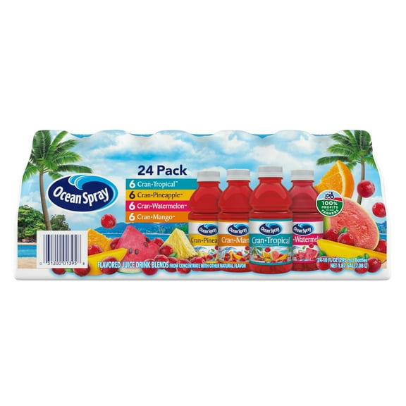 Ocean Spray Tropical Juice Variety Pack 10 fl. oz., 24 pk.