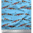 thumbnail image 1 of Soimoi Cotton Cambric Fabric Colorful Bird Decor Fabric Printed Yard 56 Inch Wide, 1 of 3