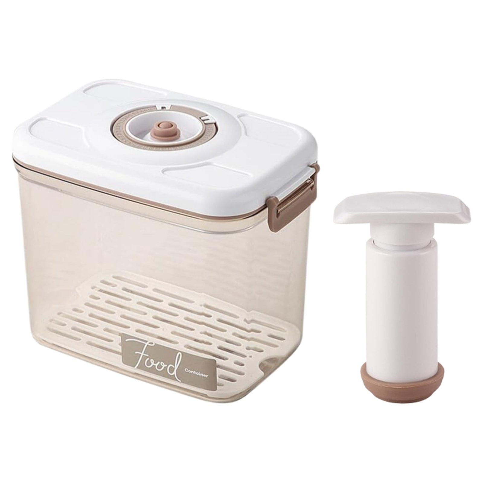 HandyHome Vacuum Food Containers with Vacuum Pump(Model A), Vacuum Sealer Containers Set Airtight Food Storage Containers, Air Tight Pantries with Lids Cereals Food Organization and Storage