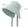 thumbnail image 3 of Foldable Fisherman Bucket Hat - Lightweight Quick Dry Sun For Women Adjustable Outdoor Wide Brim Summer Shield Unisex Breathable Travel Beach Hats Sports Casual Wear All Seasons, 3 of 4