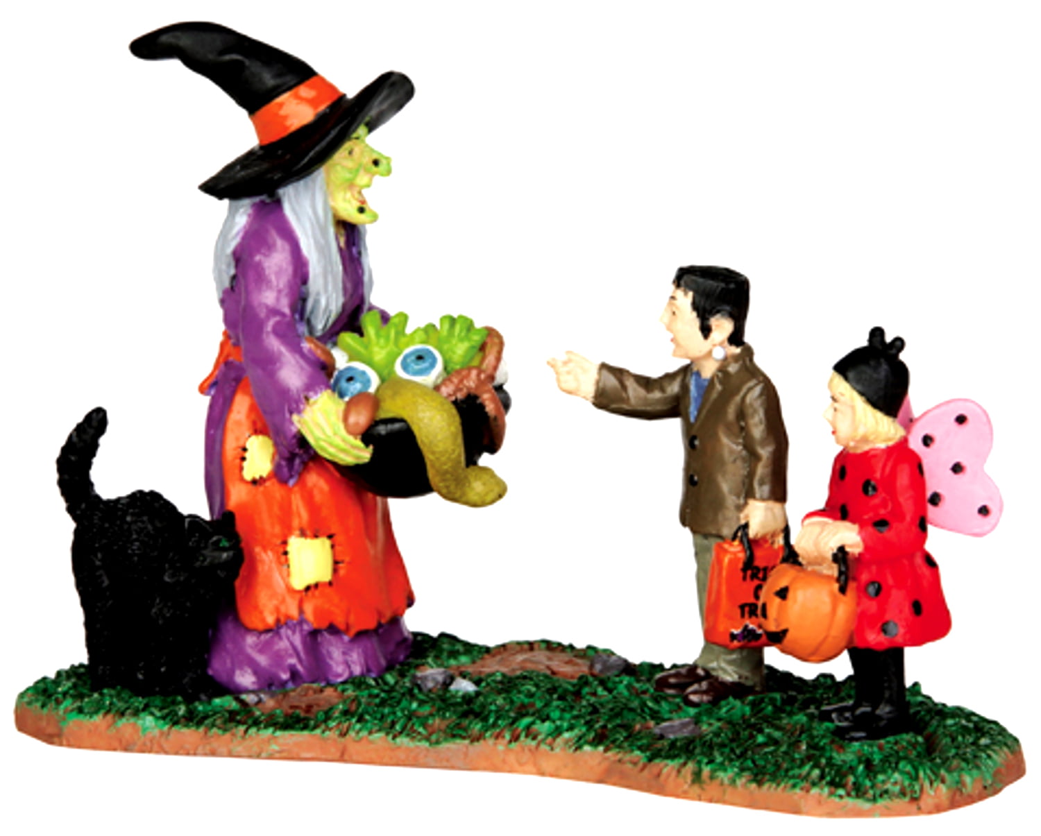Lemax 32112 Popcorn Treats Spooky Town Figure Set of 3 Halloween Decor Figurine