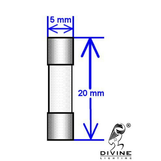 5 qty divine lighting gma 1a fast blow fuse 1 amp 250v gma1a gma1