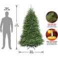 thumbnail image 2 of Árbol de Navidad Abeto Dunhill 7 pies Artificial con 2144 puntas y Soporte Fácil Instalación y Desmontaje National Tree Company KW7-500-902, 2 of 2