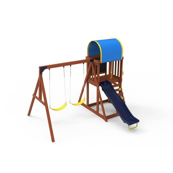 Ensemble de balançoires en bois Sportspower Addition