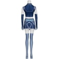 thumbnail image 4 of Jedi Survivor Style: Ahsoka's Midriff-Baring Combat Garb Sexy Women Crop Top Mini Skirts Full Set, 4 of 7
