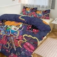 thumbnail image 6 of Adventure Time 3 Pieces Bedding Set 3D Printed Lightweight Bed Quilt Set Comforter Cover Set for Girls Kids Teens, 1 Quilt Cover 2 Pillowcases 86"x70", 6 of 8