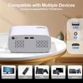 thumbnail image 6 of Projector with WiFi , Auto  & , Native 1080P Support, Portable Outdoor  Projector for Home Theater, 6 of 6