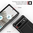 thumbnail image 5 of Dteck for Google Pixel 7A Case with Card Holder, Pixel 7A Wallet Case Shock-Resistant Heavy Hybrid Rugged Protective Case for Google Pixel 7A,Black, 5 of 7