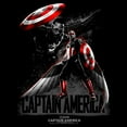 thumbnail image 2 of Boy's Captain America: Brave New World Black and Red Action Poster Graphic T-Shirt, 2 of 5