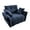Blue, variant on 47" Ergonomic Single Seater Sofa with High-Resilience Support Cushions and Throw Pillows, Easy Assembly, Modern Design for Living Room, Office, Study (Green)