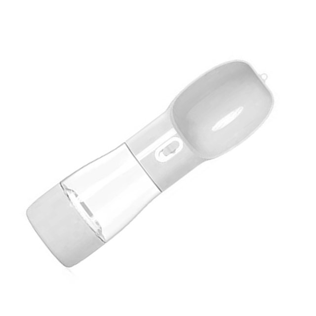 Bouteille d'Eau pour Nourriture de Chien, 2 en 1 Distributeur d'Eau Portable pour Animaux, Mangeoire, Gobelets d'Eau pour Animaux, Distributeur d'Eau pour Chiot avec Contenant de Nourriture, Bouteille d'Eau pour Animaux de Compagnie pour la Marche, la Randonnée, le Voyage