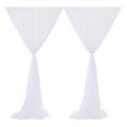 thumbnail image 2 of Wedding Party Window Screen Decoration Bedroom Outdoor Semi Transparent Mesh Curtains, 2 of 15