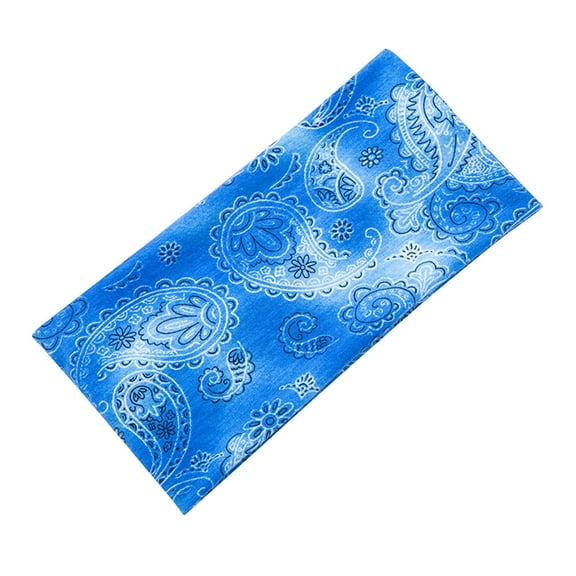 TRUBKH Workout Headbands for Women Bandana Headbands for Women Silk Headband Sweat Headband Sweat Bands Headbands Men Sweatbands Headbands for Women Non Slip Blue One Size