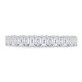thumbnail image 3 of Asscher Cut White Cubic Zirconia Eternity Band For Women In 14K White Gold Plated 925 Sterling Silver (Color: White, Clarity: VVS1-VVS2) -6, 3 of 8