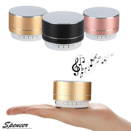 Ipod Iphone Stereo System - Spencer Portable Wireless Bluetooth Mini Speaker Built in TF Card Slot Super Bass Mini Stereo for iPhone iPod & Android System Etc.