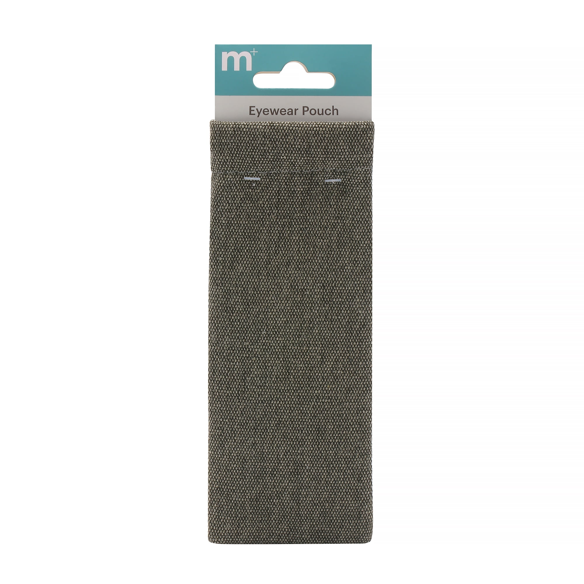 (2 pack) M+ Unisex Portable Grey Cloth Eyewear Pouch for Eyewear Protection