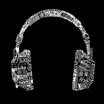 Music To My Ears Headphones Abstract Canvas Art 16 x 16