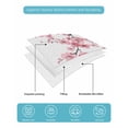 thumbnail image 5 of Pink Flower Twin XL Size Down Alternative Comforter, Lightweight Comforter Quilt Bedding Set with Pillow Shams Spring Summer Botanical Floral Branches All Seasons Bed Comforter Duvet Insert 68"x98", 5 of 7