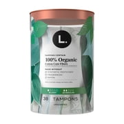 L. Organic Cotton Light and Regular Absorbency Tampon 30 MIX 2X