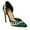 Green, variant on XYD Women Elegant Pearls D'Orsay Pumps Pointed Closed Toe Stiletto High Heels Slip-on Dress Evening Shoes Size 5 Green