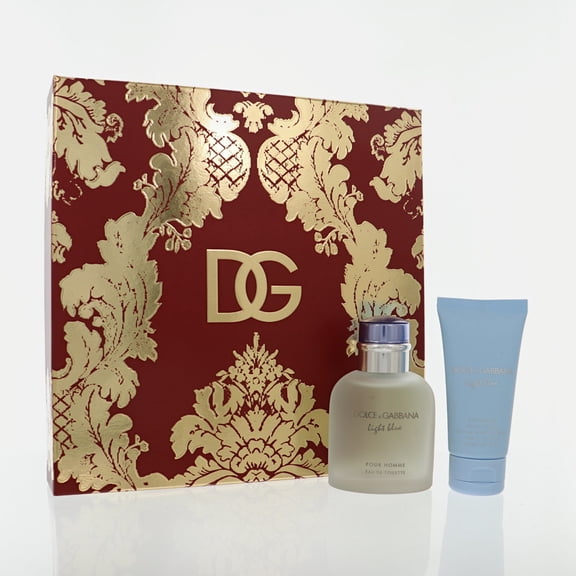 Dolce & Gabbana Light Blue 2 Piece Set For Men: 2.5 Oz Eau De Toilette Spray, 1.7 Oz Refreshing Body Cream