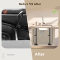 thumbnail image 4 of 2 Pack Undermount Sink Brackets, Carbon Steel Undermount Sink Support Kit, 13.8-23.6 Inches Adjustable Sink Support Legs, Sink Basin Repair Kit and Support System for Kitchen Bathroom, 4 of 8