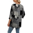 thumbnail image 6 of Wiholl 3/4 Length Sleeve Womens Tops Dressy Casual Plus Size Tunics to Wear with Leggings, 6 of 9