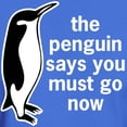 thumbnail image 3 of CafePress - The Penguin Says Dark T Shirt - Men's Classic Graphic Cotton T-Shirt, 3 of 4