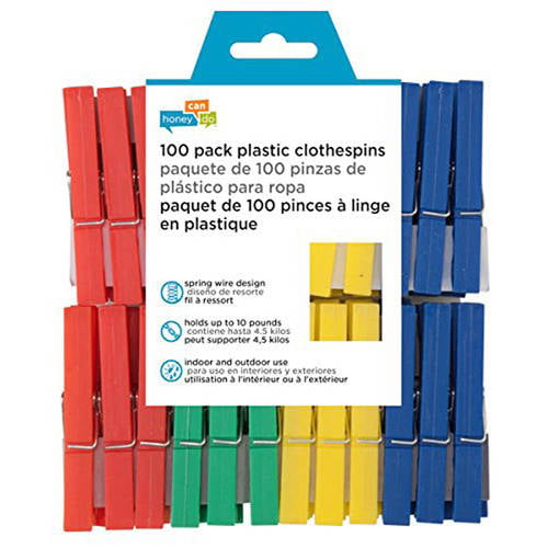 Honey-Can-Do DRY-01410 Plastic Clothespins, 50-Pack : Buy Online