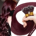 thumbnail image 2 of SEGO Nano Ring Beads Tip Hair Extensions 100% Human Hair Nano Ring Remy Hair Extensions Real Human Hair Cold Fusion Nano Hair Extensions Any Color Nano Loop Extensions 50G-150G Thick Full Head, 2 of 9