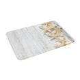 thumbnail image 2 of Seashells Bath Mat, Starfish Marine Rope in Vertical Direction Wood Surface Ocean Beach Nautical Print bathroom mat doormat 16x24", 2 of 8