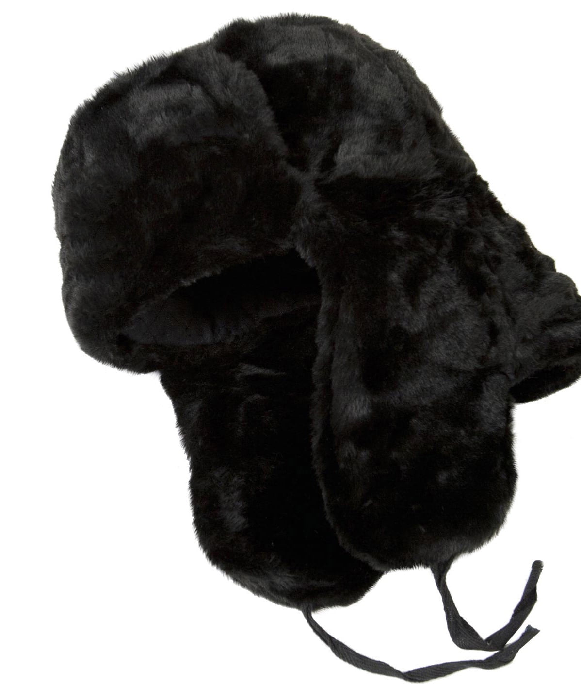 Winter hat with ear flaps. Russian ushanka trapper faux fur hat ...